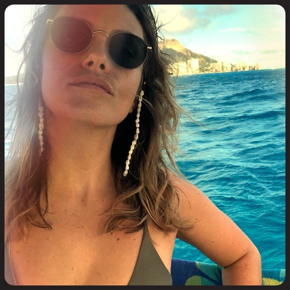 Handmade Bali 🐚🌴 Shell Necklace Sunglasses Chain - Picture 1 of 8